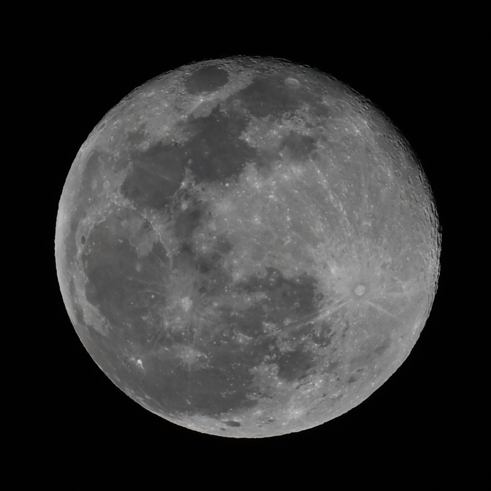 Photo of a full moon